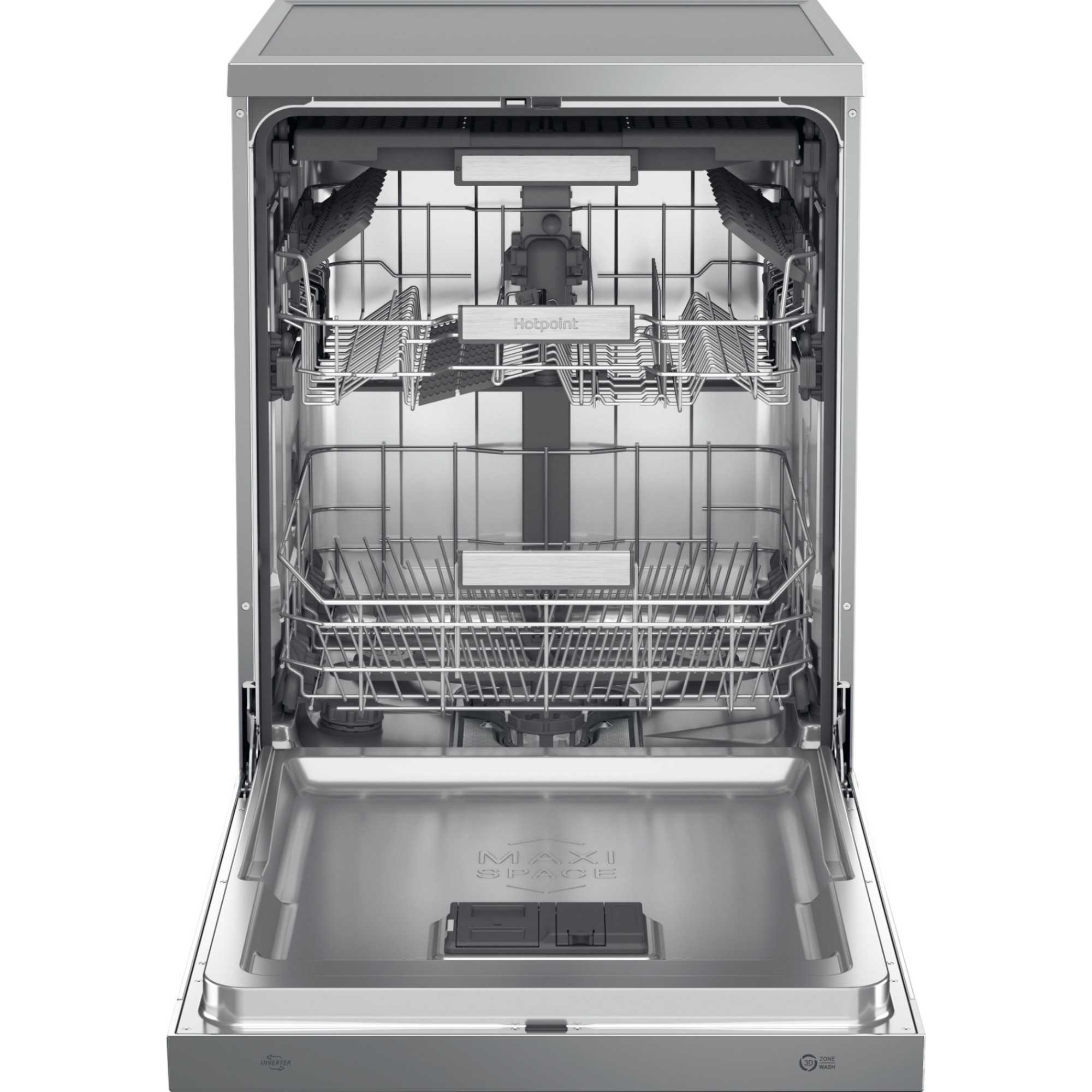 Hotpoint H7FHS51X 15 Place Setting Freestanding Dishwasher - Stainless Steel